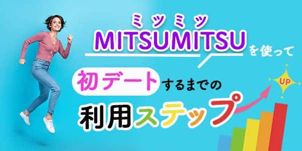 MITSUMITSU(ミツミツ）を使って初デートするまでの利用ステップ